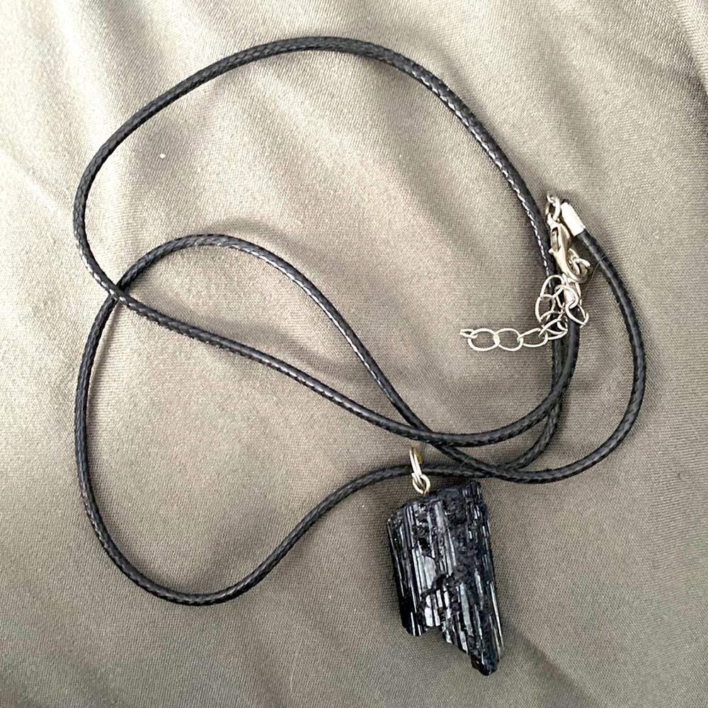 Black tourmaline necklace